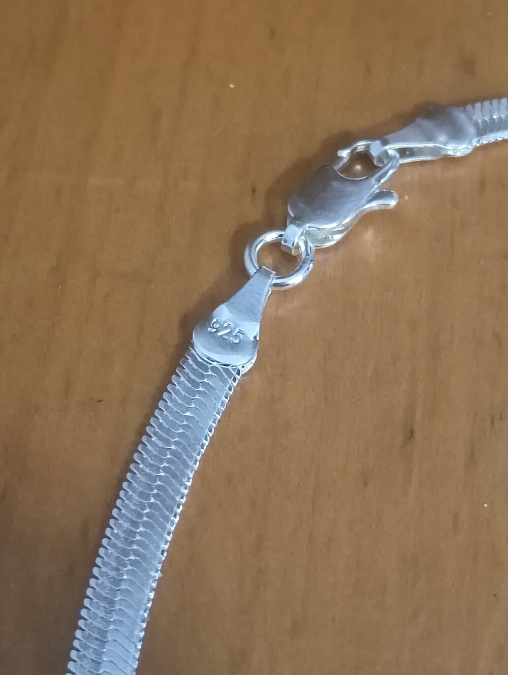sterling silver herringbone Chain - Picture 4 of 5